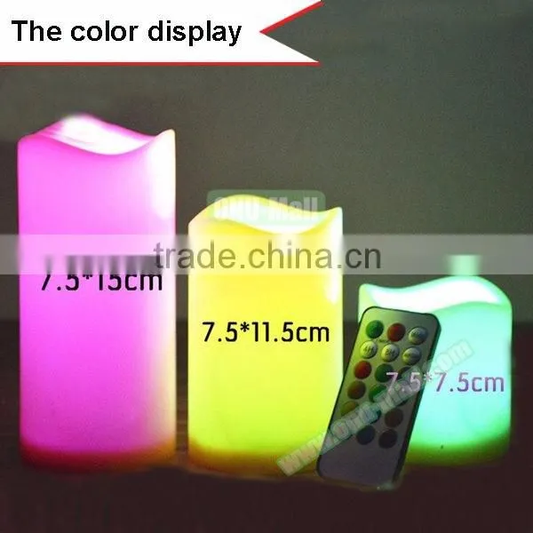 Most Popular Flameless LED Candle Light with Remote, Ivory Color Remote LED Candle