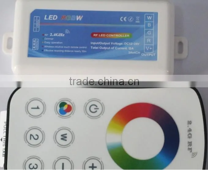2.4G Wireless 3 Zone RGBW LED Controller Dimmable Touch Remote