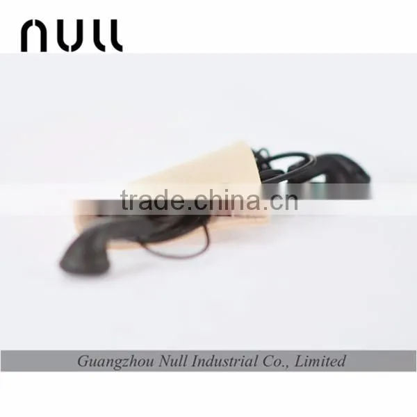 Small and cute vegetable tanning leather earphone storage holders