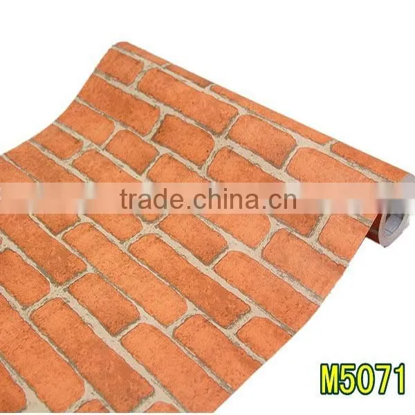 waterproof Self adhesive wall wallpaper for the bedroom study room restaurant