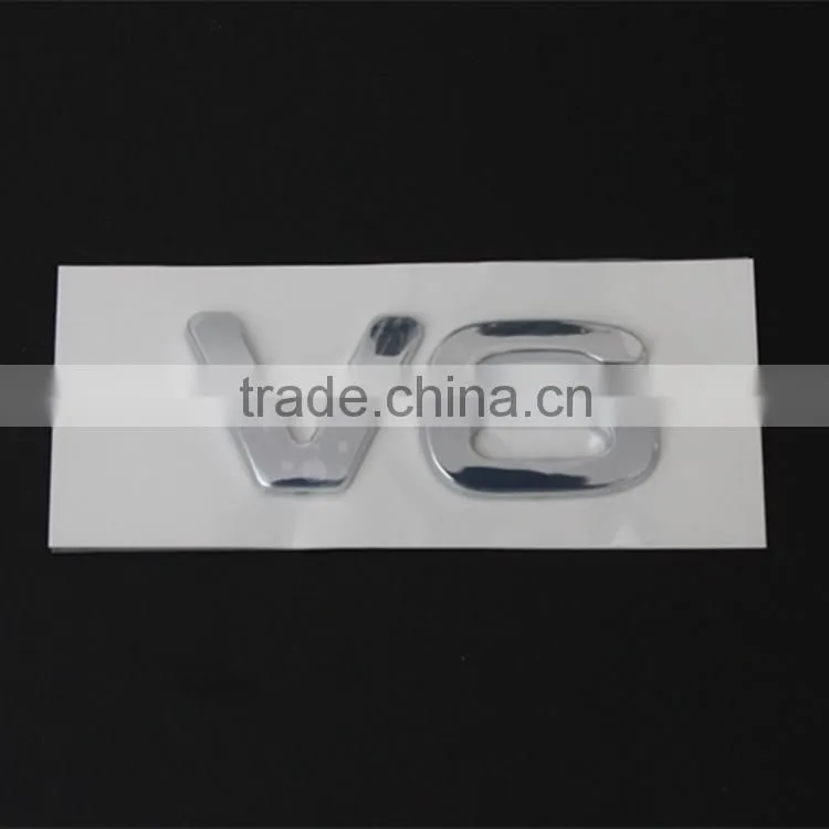 cheap 3d stickers chrome car custom single letters lighted Car Emblem