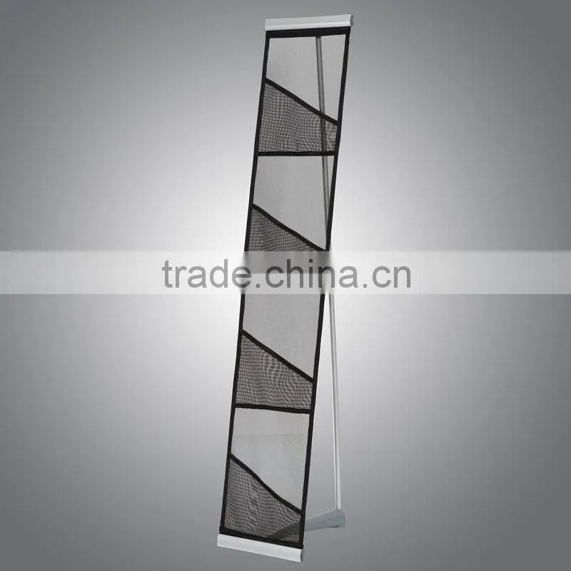 Protable double sides netty type brochure shelf stand for magazine