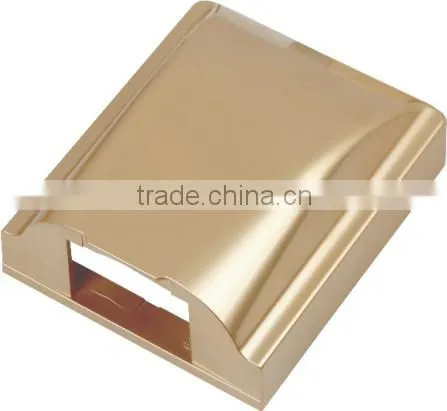 New Arrival Wholesaler Wallpad for Wall Switch Socket Outlet 86 type Champagne Waterproof Electrical Plastic Box Enclosures