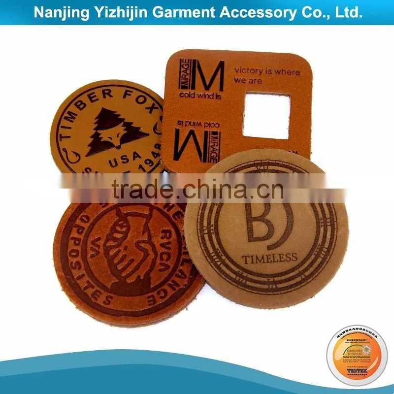 High Quality Garment Cord Stopper Leather Made in Yizhijin