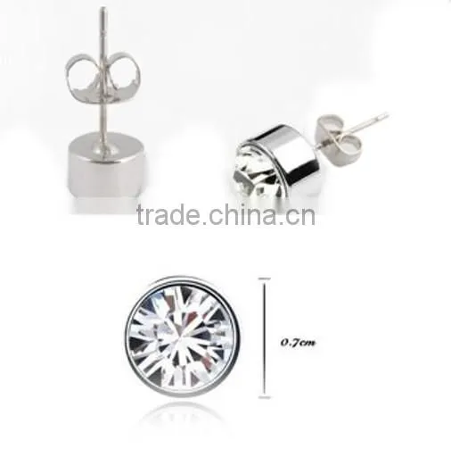 zircon stud gemstone earrings
