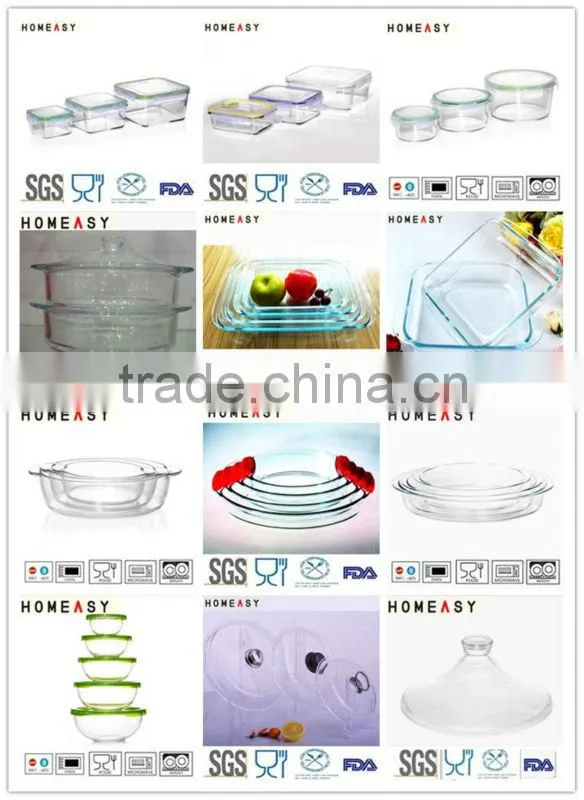 wholesale new pyrex glass food steamer set for cooking