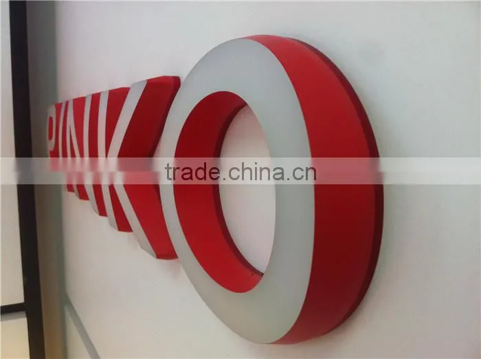 waterproof laser cutting led acryl wall sign board