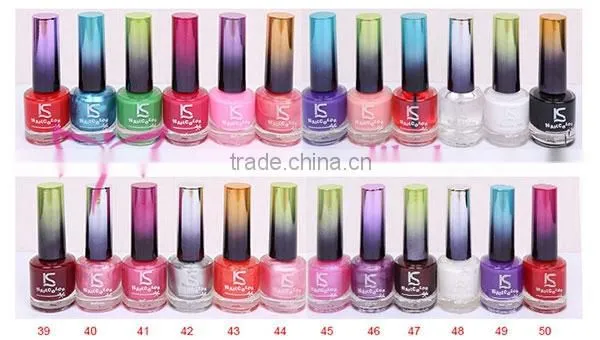 Changeable lady nail polish/nail lacquer with 72 colors