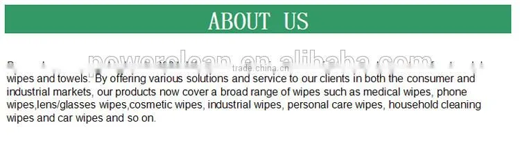 High Quality Single Piece Mobilephone Cleaning Wipe From Powerclean,Screen Wet Wipe With Factory Price