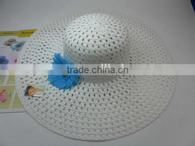 Latest Fashion hotsale big brim lady hat paper straw hat