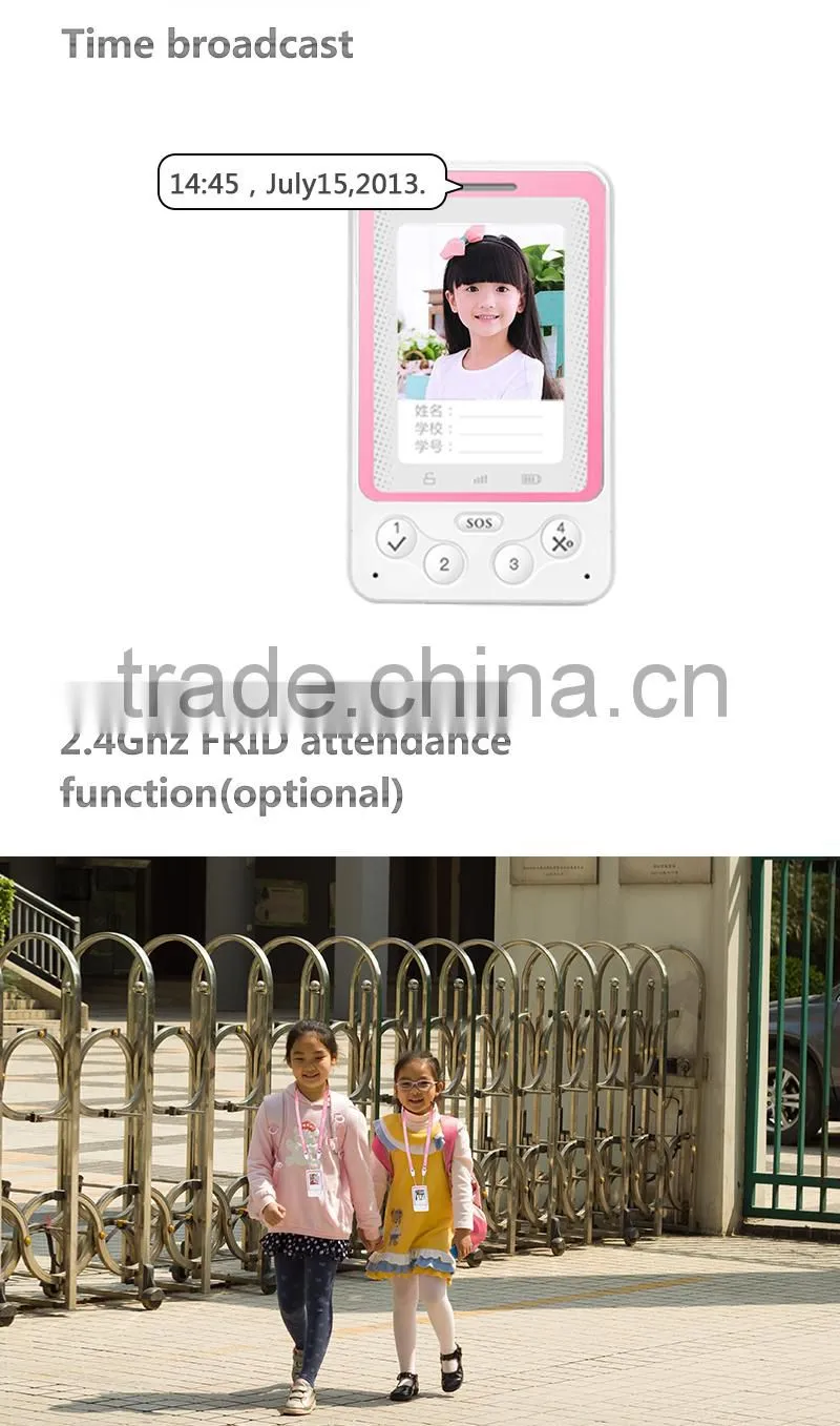 2015 New Arrival Smart GPS kids Tracker With long standby battery For Anti-lost