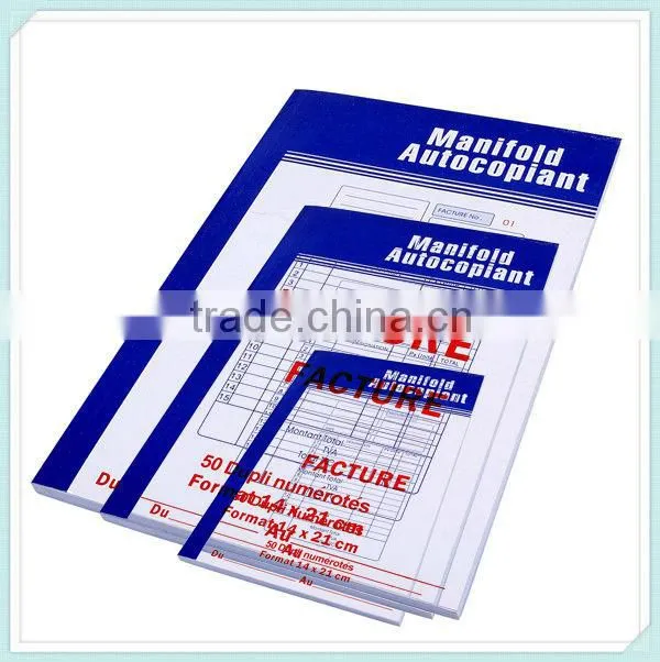 NCR manufactures 5.5*8.1'' duplicate easy copying invoice book