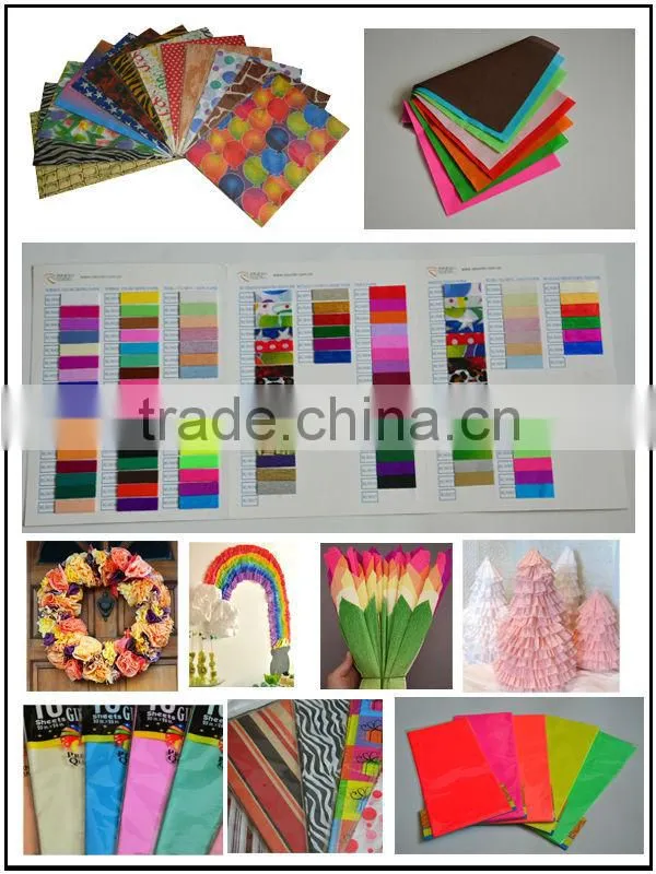 colored thin decorative tissue paper