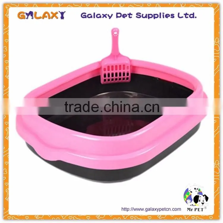 wholesale transparent plastic food tray; open pet litter box; plastic pet dog potty
