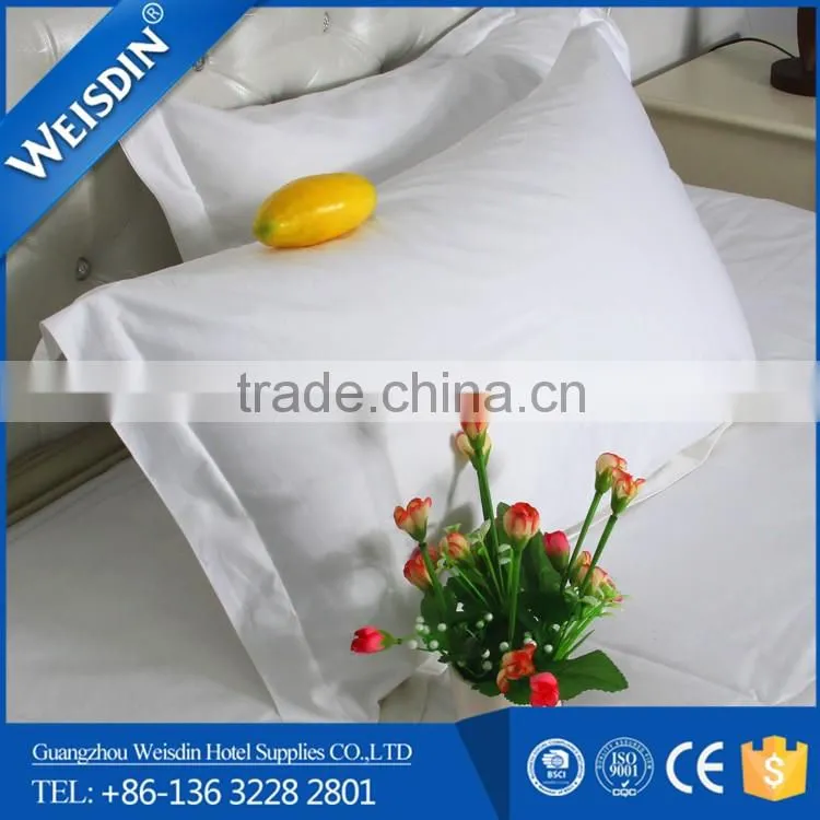wesdin high quality hotel use plain pillow case /hospital use pillow case