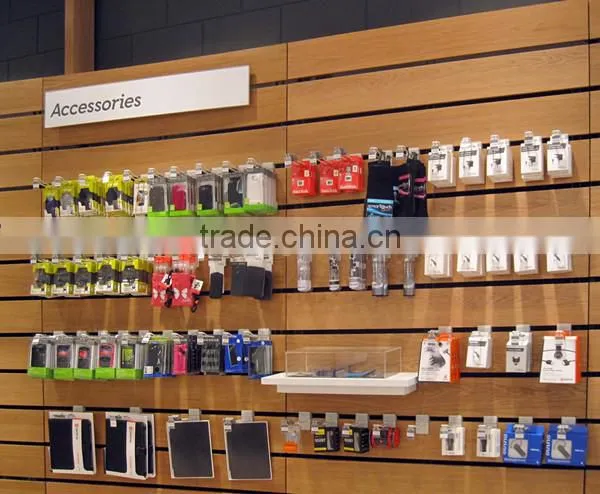 Wooden Mobile Phone Shop Wall Display Designs