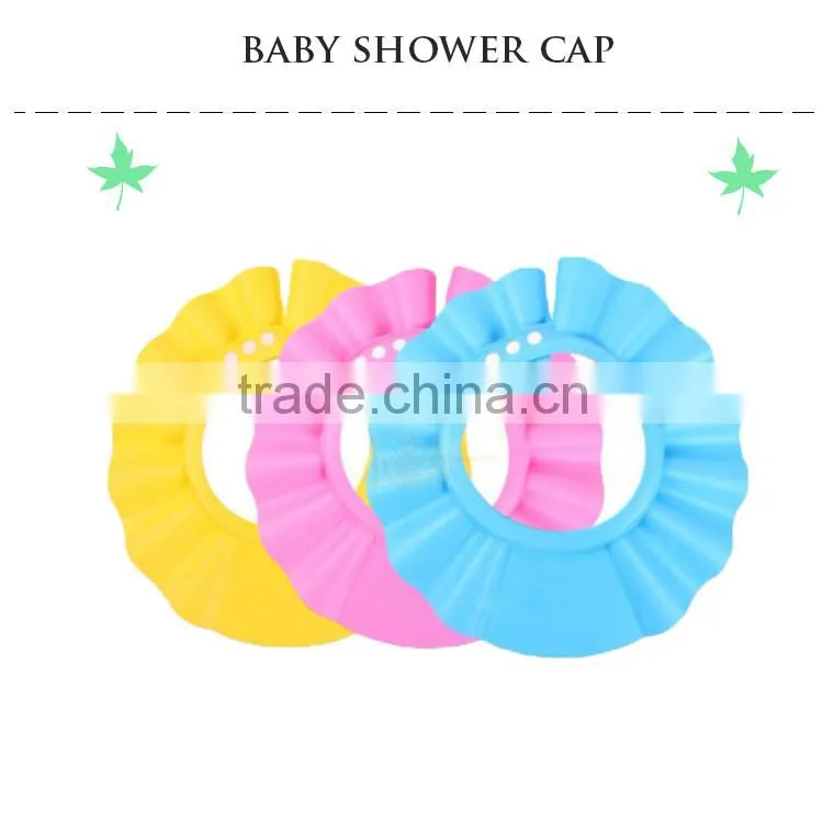colorful Hotel PE disposable nonwoven shower capclear children hair washing cap