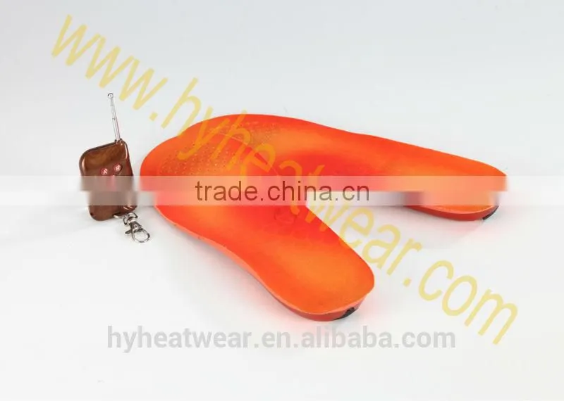 winter thermal remote control battery heated insole foot warmer