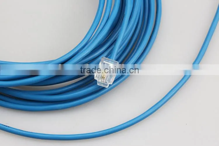Telephone Extension Cord Cable Line Wire 6P2C Plugs Cable