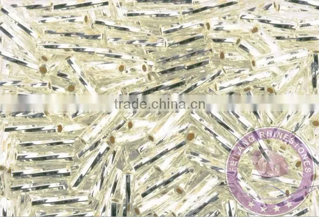 Feilang distorted spiral hollow tube glass beads
