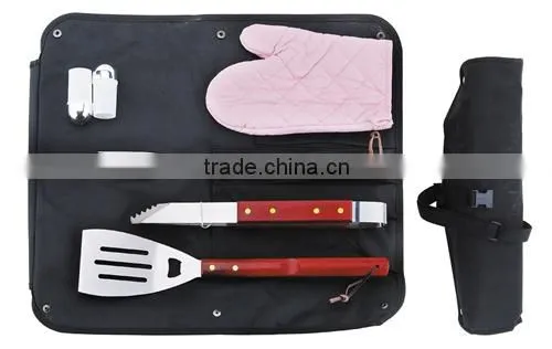 6pcs BBQ Set With Glove and Cruet