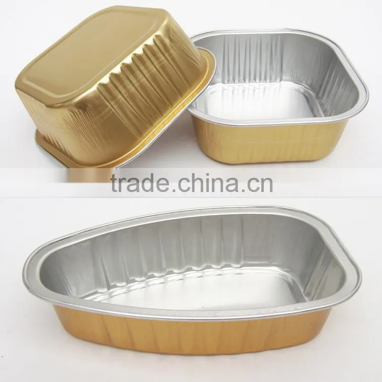 colorful aluminum foil puffing cup with lid