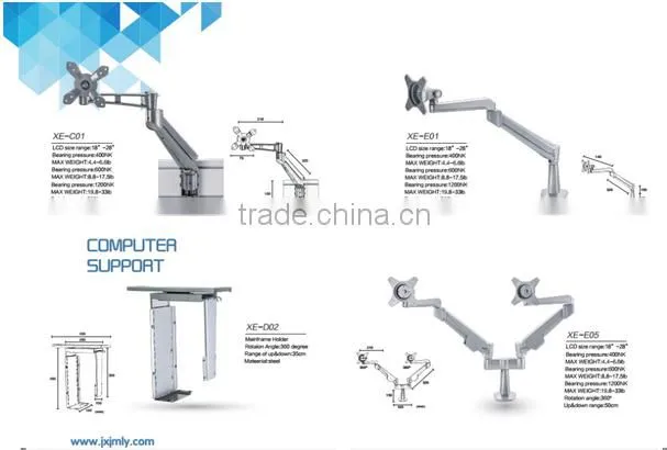 Flexible Desk Clamp Mount LCD Free Standing Office Stand Desk Clamp LCD Mount