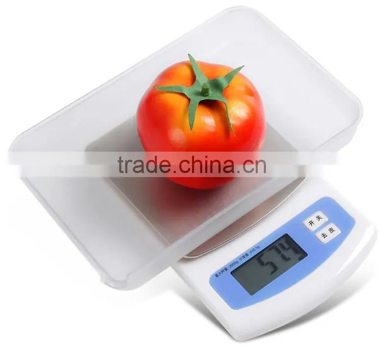 Brushed Stainless Steel Digital Electronic Kitchen Household Scale 500g 0.01g