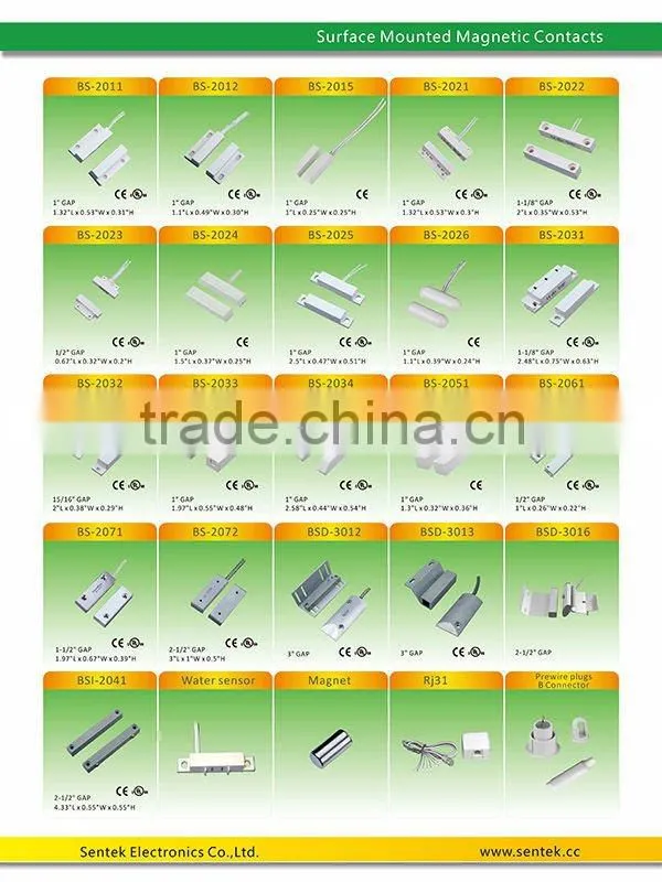 Surface Mount security magnetic door Contact switch/window contact switch