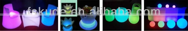 Flash Colors Changing LED Bar Stool/Drum Stool For Outdoor Party Used