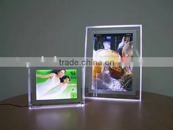 Super quality professional acrylic led lights sign light box