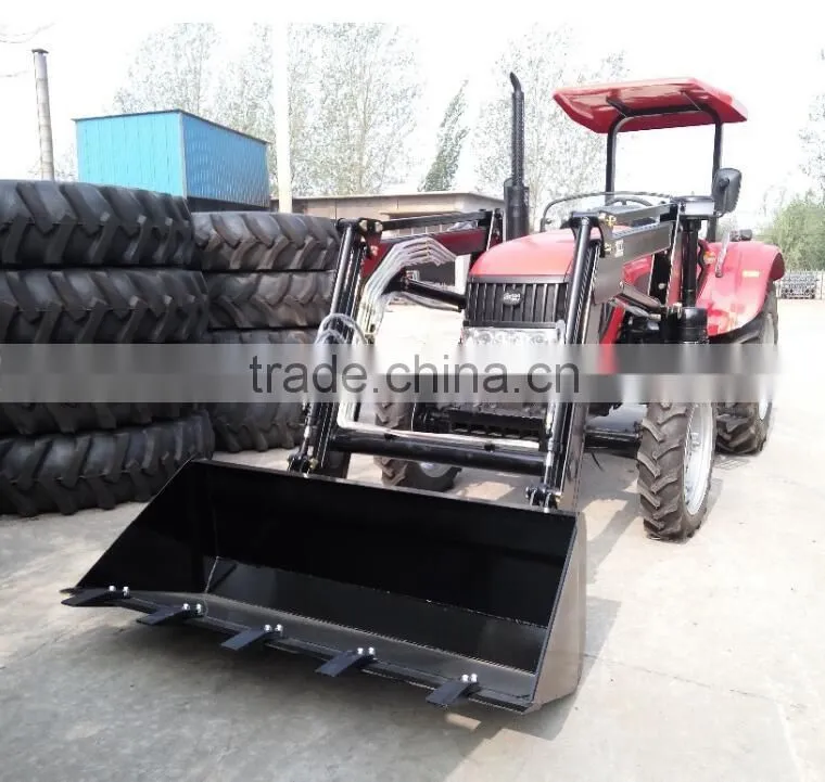 High quality DQ704 wheel tractor with TZ-8 Front end loader for sale