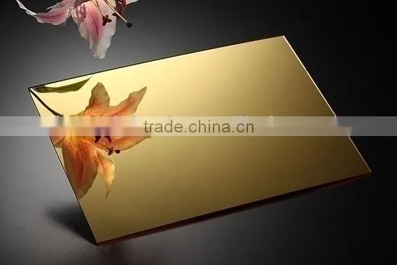 golden mirror PMMA sheet acrylic sheet