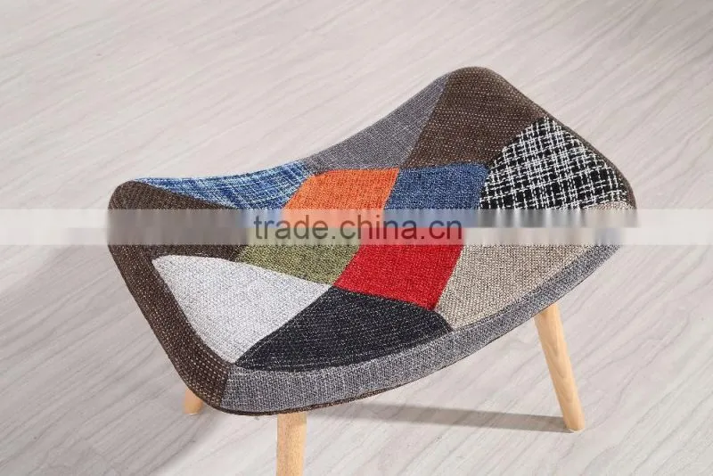 Elegant chair with E-01 E-01B fashion stool