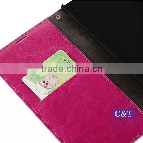 C&T Genuine Leather Stand Case for Sony T2 Ultra D5303 D5306 / Ultra dual D5322