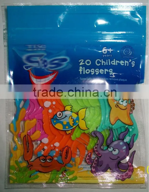 kids plastic Y SHAPE dental floss pick
