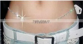 Ladies Women New Design Sexy Rhinestone Waist Chain Belt Fashion Belly Chain