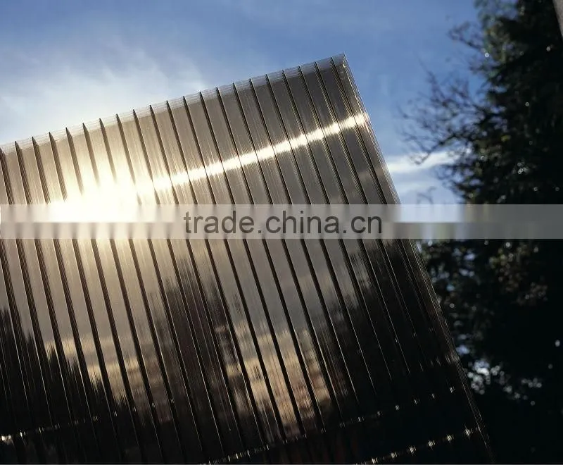 ISO9001 SGS 100% baye raw material twin wall polycarbonate sheets 4mm 5.5mm 6mm 8mm 10mm PC33 china manufacturers