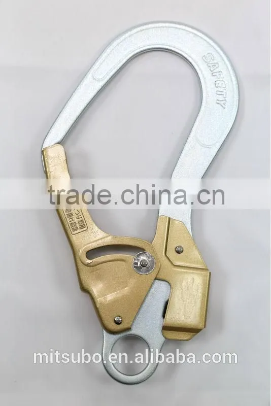 Silver&Gold Fall Arrestor Metal Safety Harness Forged Taiwan Rope Hook