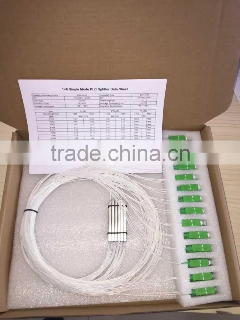 Original manufacturer 1*32 Corning Passive Optical Fiber PLC Splitter