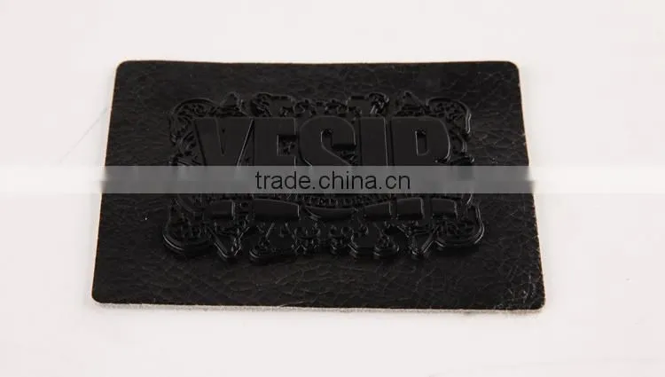 Custom Made Metal PU Leather Labels and Tags for Jeans