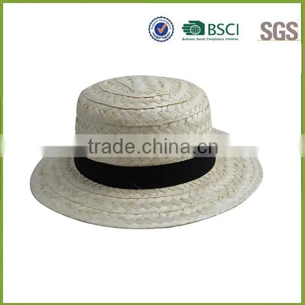 Yellowish brown straw hat blank crochet straw hat