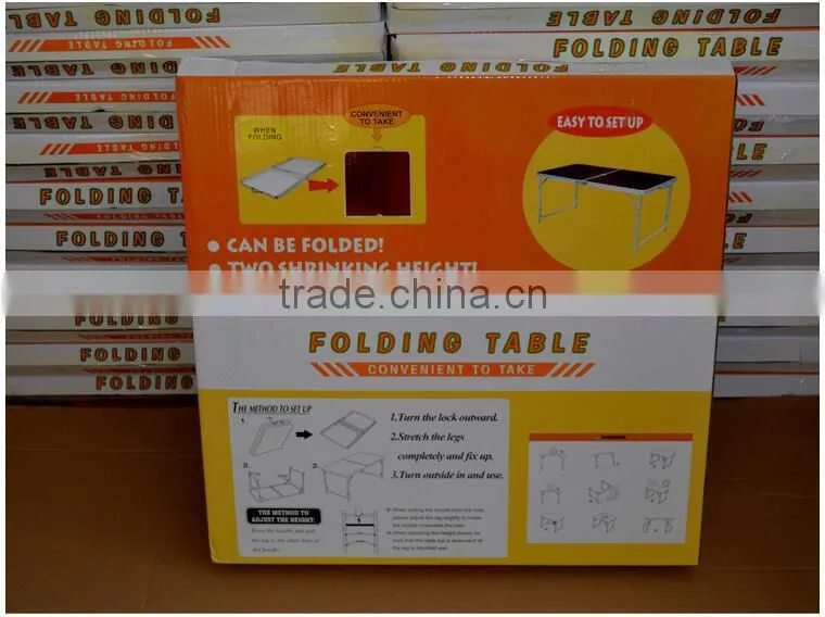 Wholesale MDF Steel Adjustable Folding Portable Small Camping Table