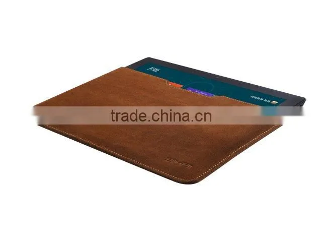 SIKAI Brown Textured Leather Sleeve Case for Microsoft Surface RT 10.6