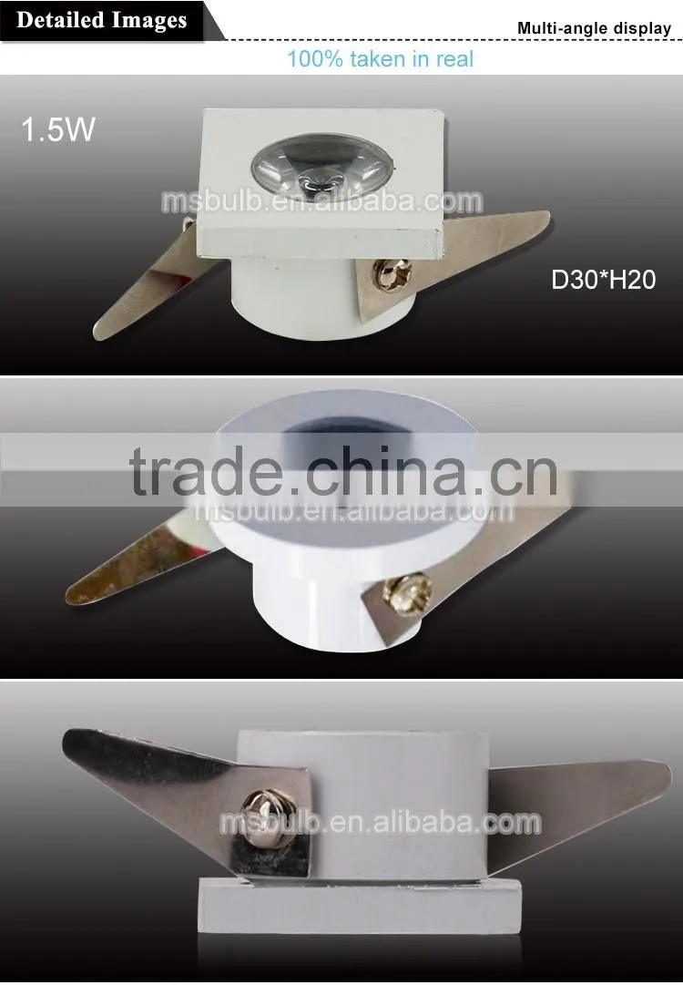COB LED DOWNLIGHT 1.5W round spot downlight warm white 85-265V