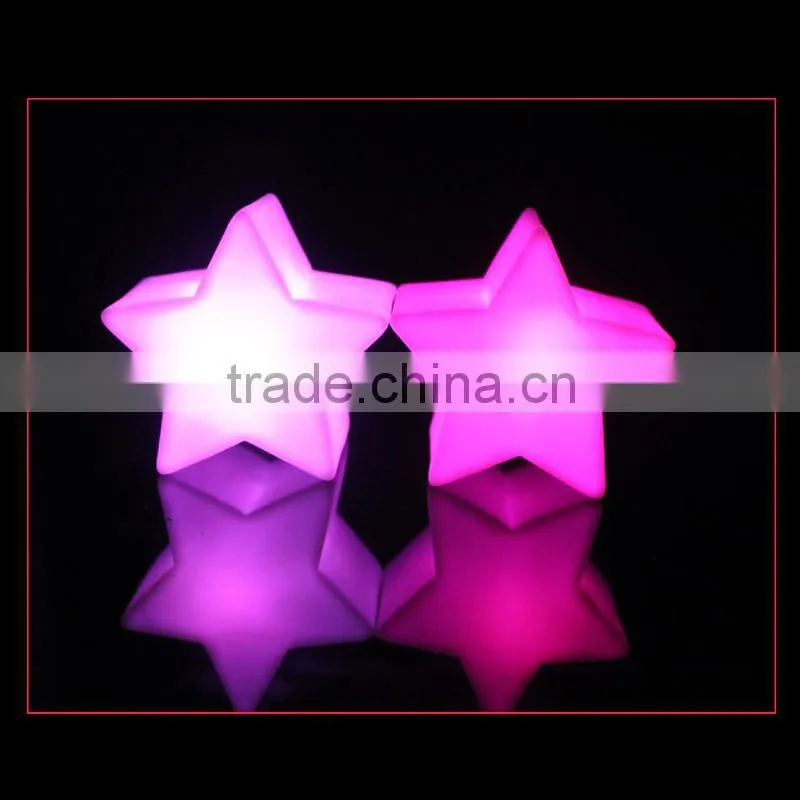 colour changing led flashing star shape mood light