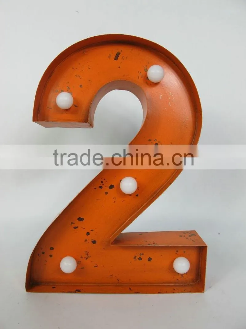 Vintage decorative LED Marquee Metal Love sign