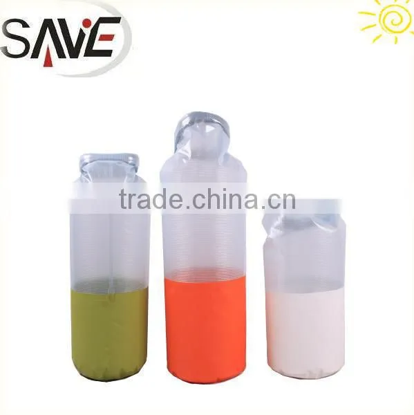 Transparent Tarpaulin pvc outdoor waterproof dry bag with window