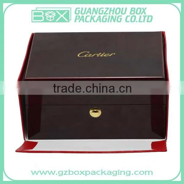 Hot Sale Customized black glossy Wooden watch Gift Box