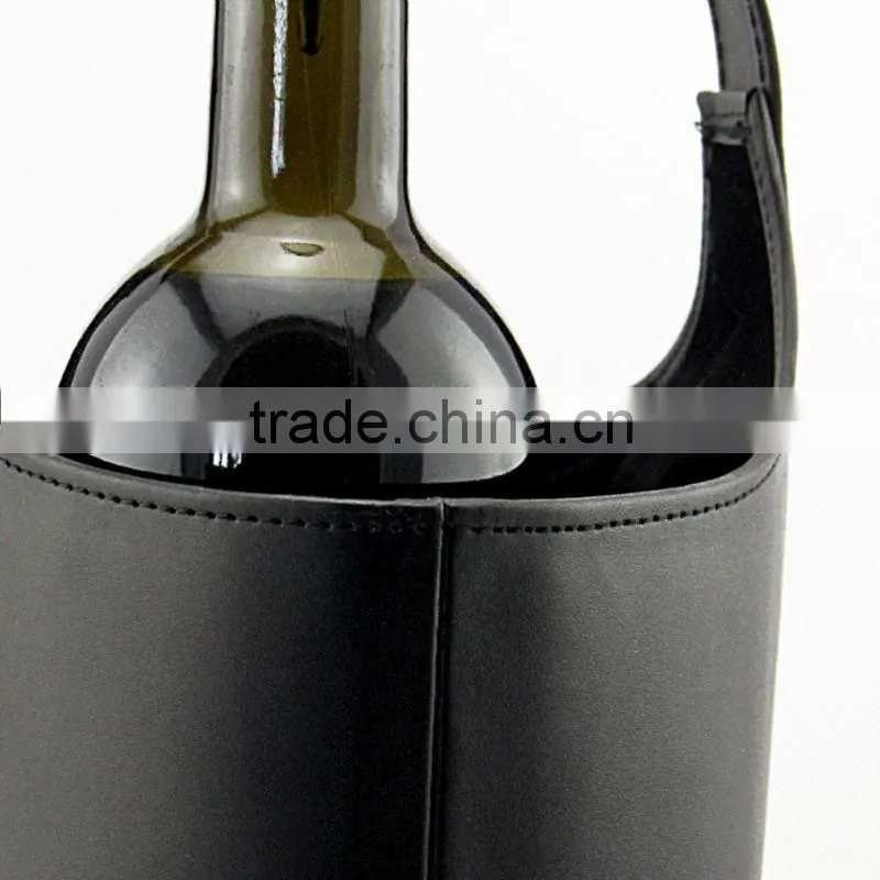 2 bottle PU leather wine bag